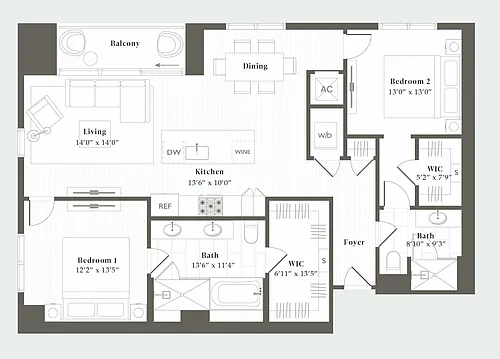 Floor plan B1