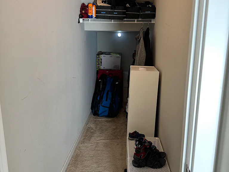 Coat closet and storage in 1st floor