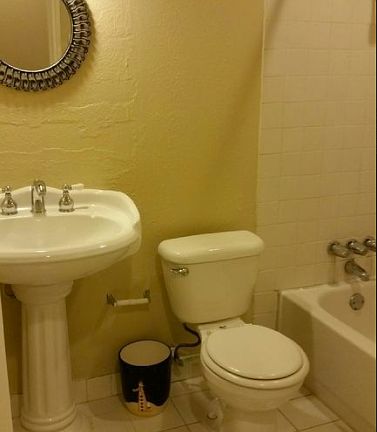 Hallway restroom