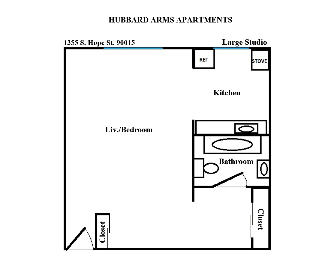 Floor plan Studio Large