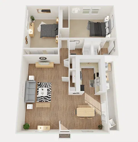 Floor plan B2-2X1 Half Bath R
