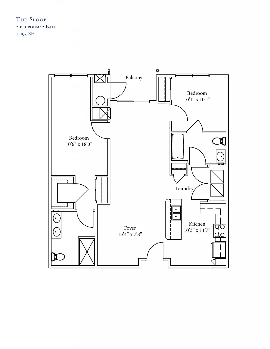 Floor plan The Sloop