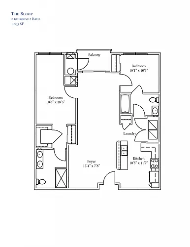 Floor plan The Sloop