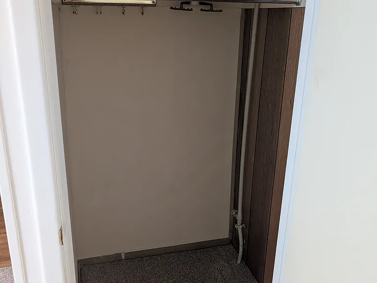 basement bedroom closet