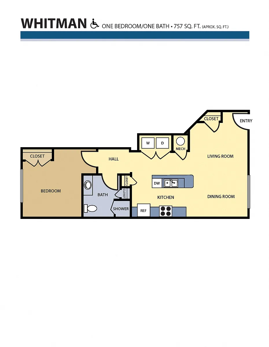 Floor plan Whitman HCA