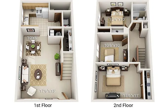 Floor plan CD1T Townhome