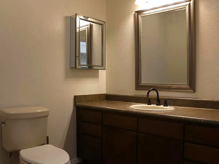 Another of the bathrooms of the home, and the one closest to the room