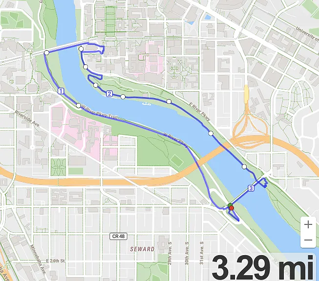 Near a great loop for runners and bikers!