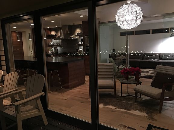 Looking into the home from the deck.