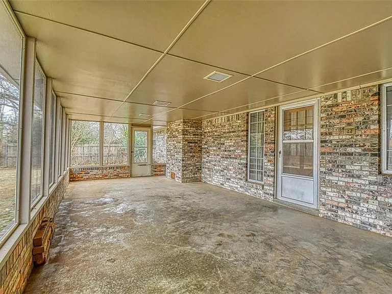 Large screened porch