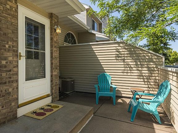 Private patio to enjoy summer evenings.