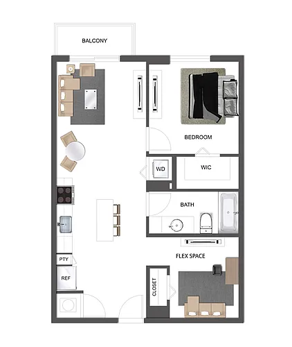 Floor plan A9 + Den