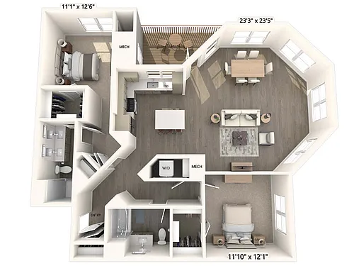 Floor plan B15B