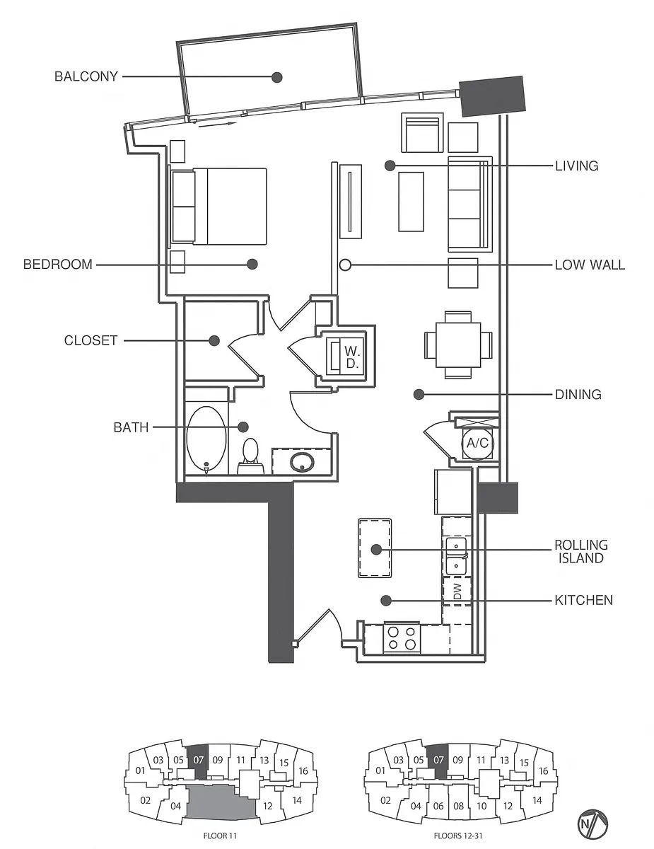 Floor plan Residence 7 - Classic