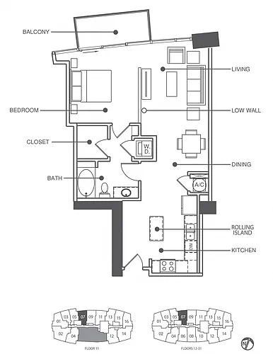 Floor plan Residence 7 - Classic