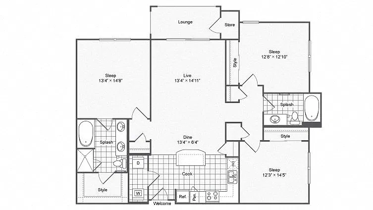 Floor plan C1