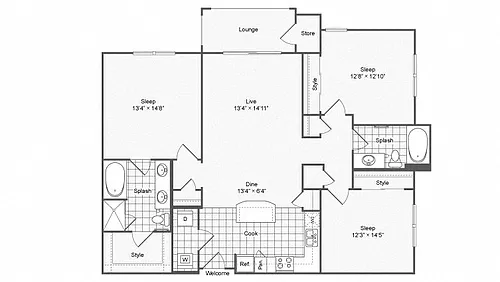 Floor plan C1