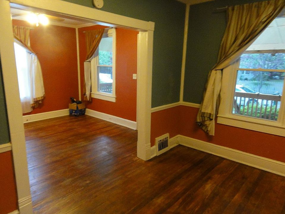 Living room and dining room