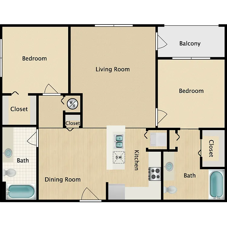 Floor plan 2B