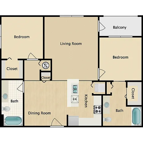 Floor plan 2B