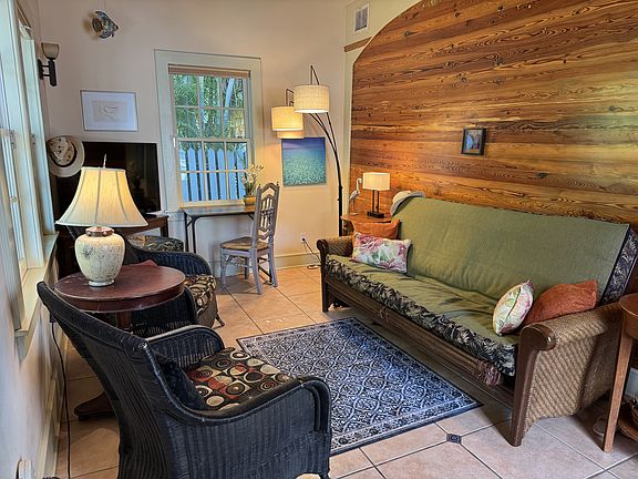 Front sitting area with Dade County Pine Walls.