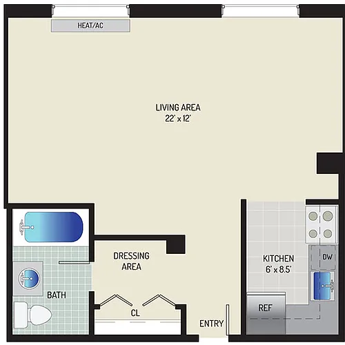 Floor plan Studio