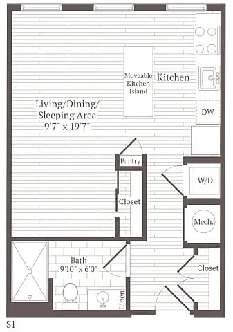 Floor plan Studio