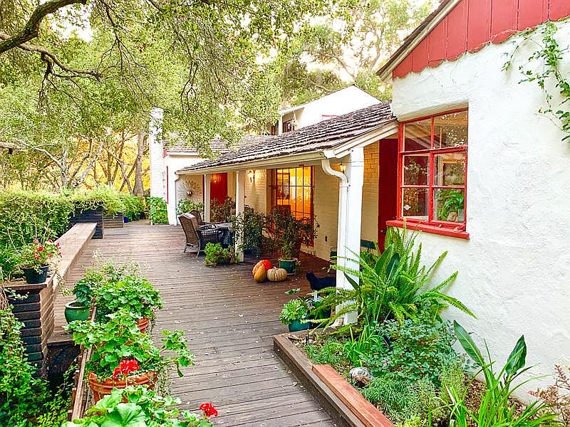 front deck, main entry