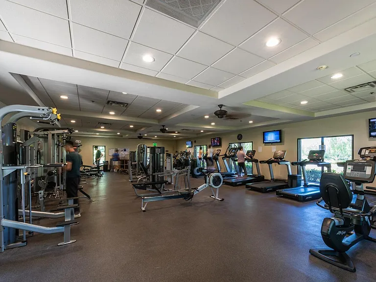 Clubhouse gym.
