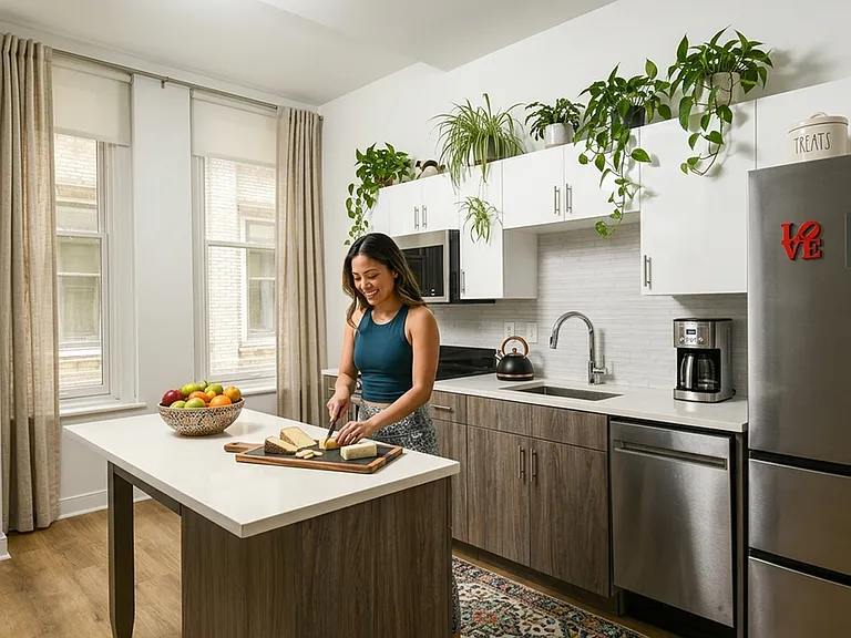 Kitchen In Studio Apartment