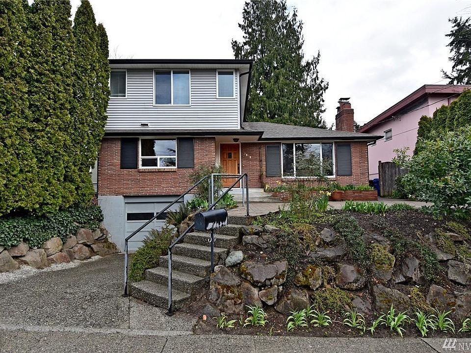 Unit includes 2nd floor (2 BRs) and lower right (LR, Kitchen