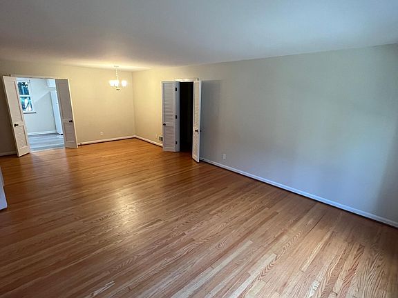 From entry/Living room with newly refinished floors