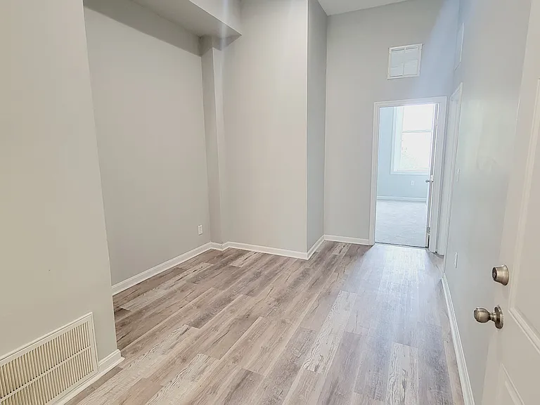 Entry and dining or living space