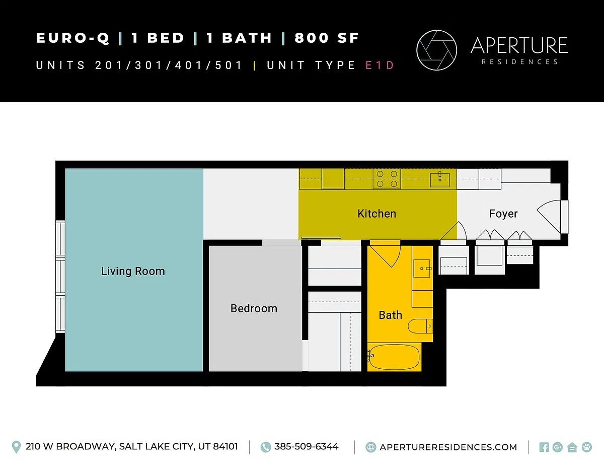 Floor plan 1x1 Euro-Q