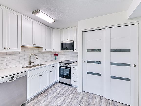 New cabinets, flooring, countertop