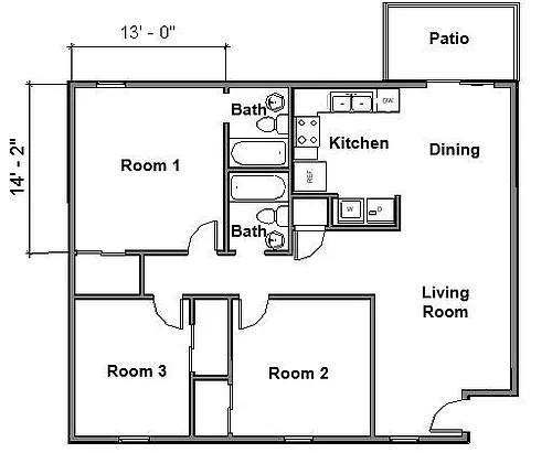 Floor plan 3/2