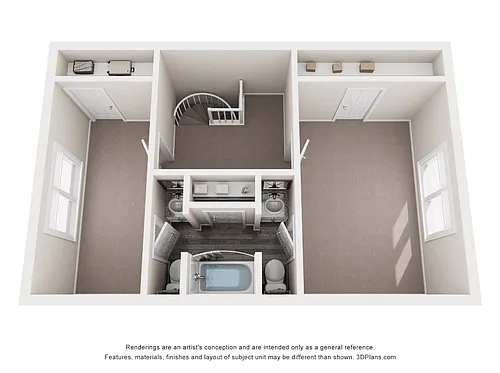 Floor plan 2 Bed 2.5 Bath Sterling