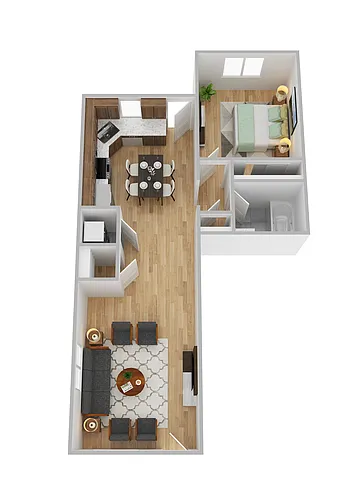 Floor plan 1 Bedroom