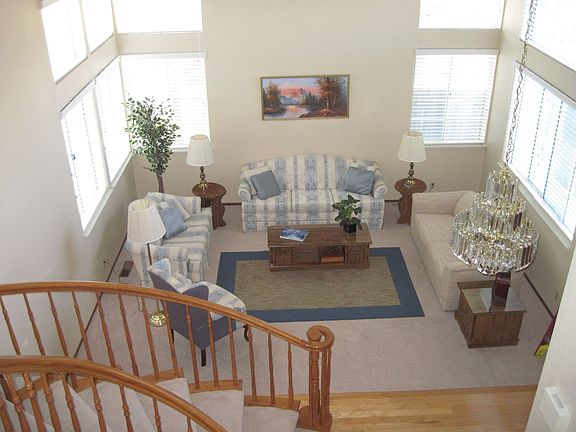 formal living room from above