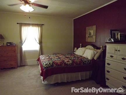downstairs bedroom has a walk-in closet