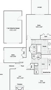 2-Bed 1-Bath Ranch 2-Bed 1-Bath Ranch