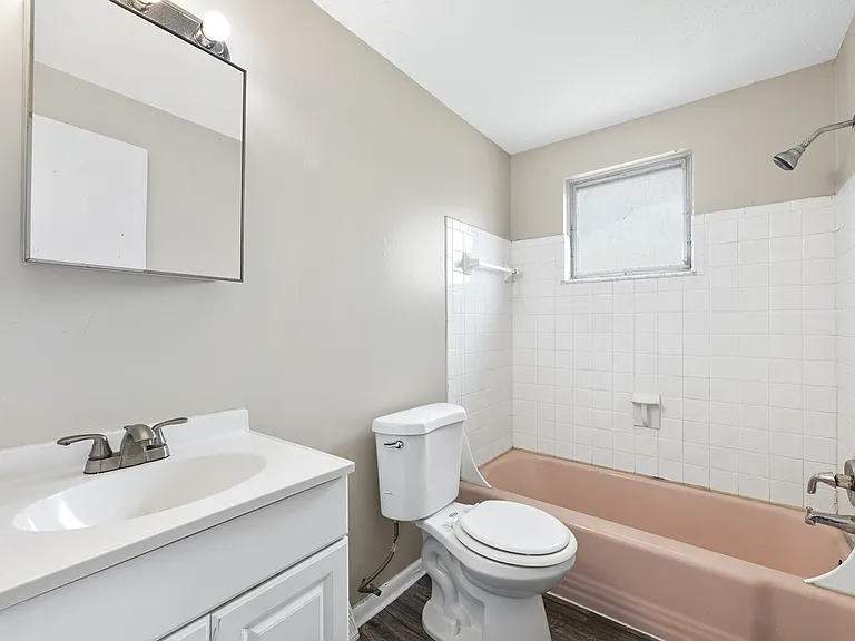 spacious bathroom with added storages