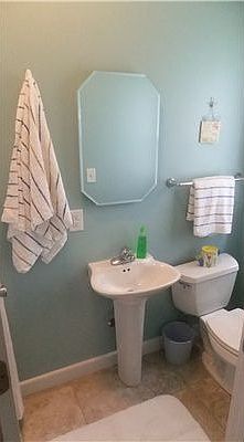 A beautiful first floor bathroom.