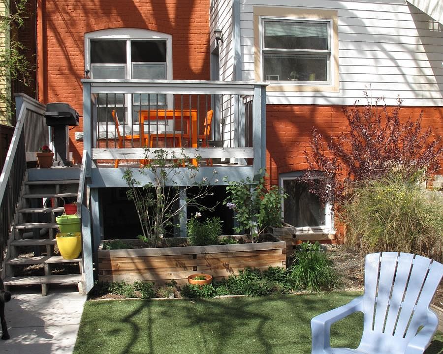 private yard and deck