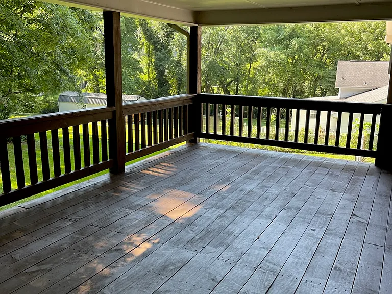 large refinished deck