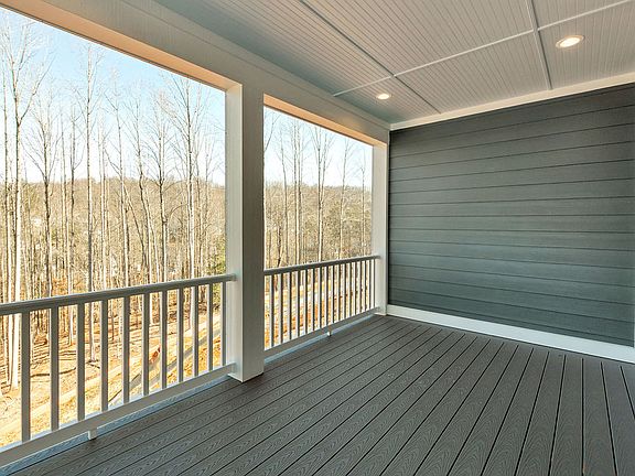Covered rear porch similat to picture