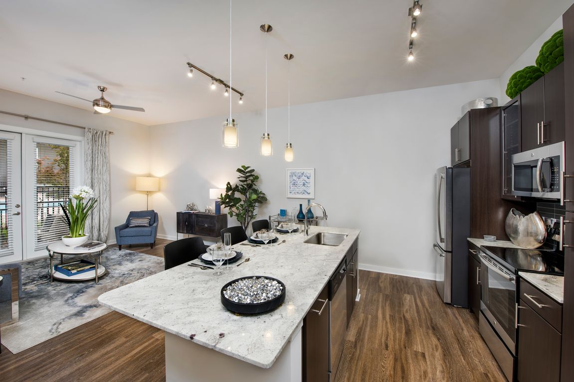 Open Concept Kitchen & Living Room