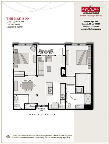 Floor plan The Madison