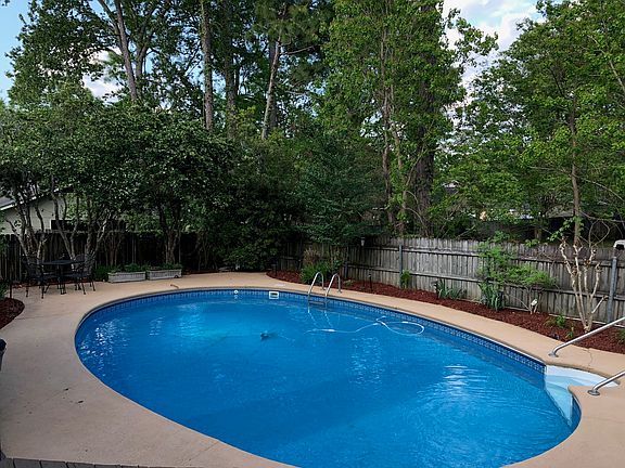 Pool view from back deck