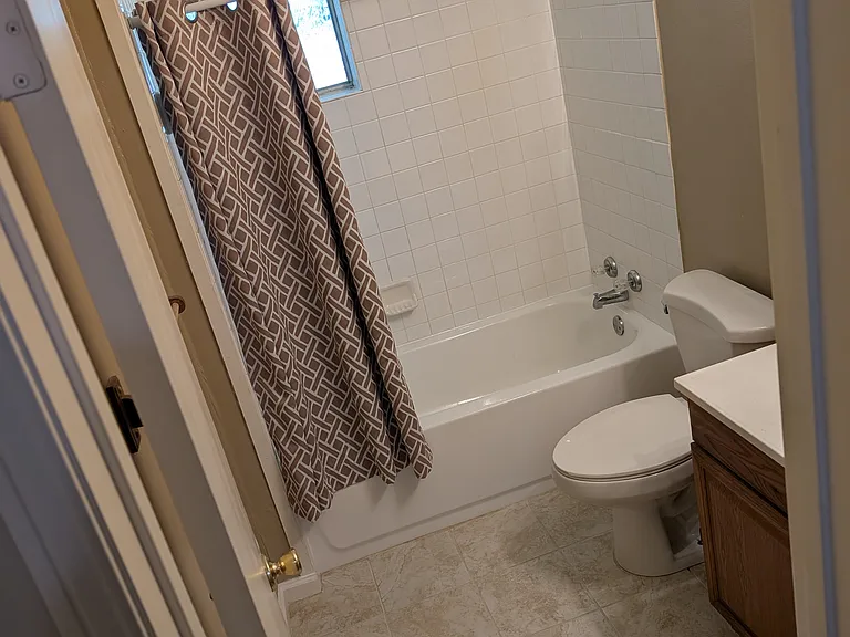 The hall bath